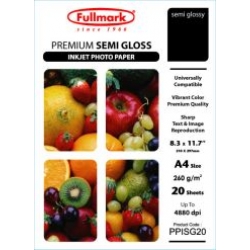 Premium Semi Gloss Inkjet Photo Paper A4